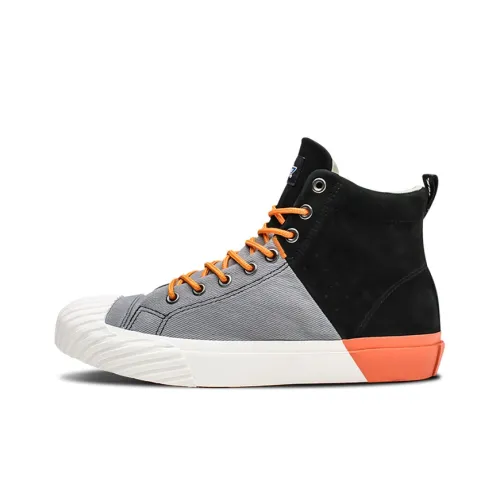 Dickies Canvas Shoes Unisex High-Top Black/Gray