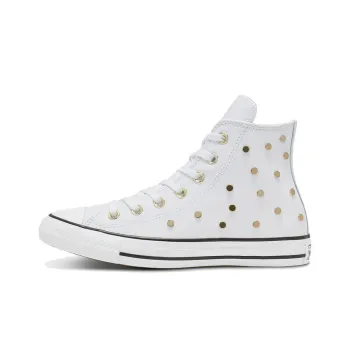 Converse Chuck Taylor All Star Studs High Top Leather Spot Rivet White Women's
