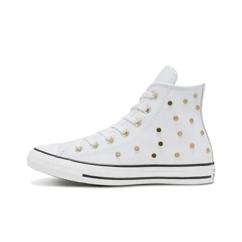 Converse Chuck Taylor All Star Studs High Top Leather Spot Rivet White Women's