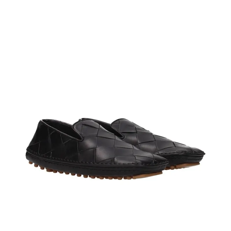Bottega Veneta Casual Loafers Shoes Women's Black-1