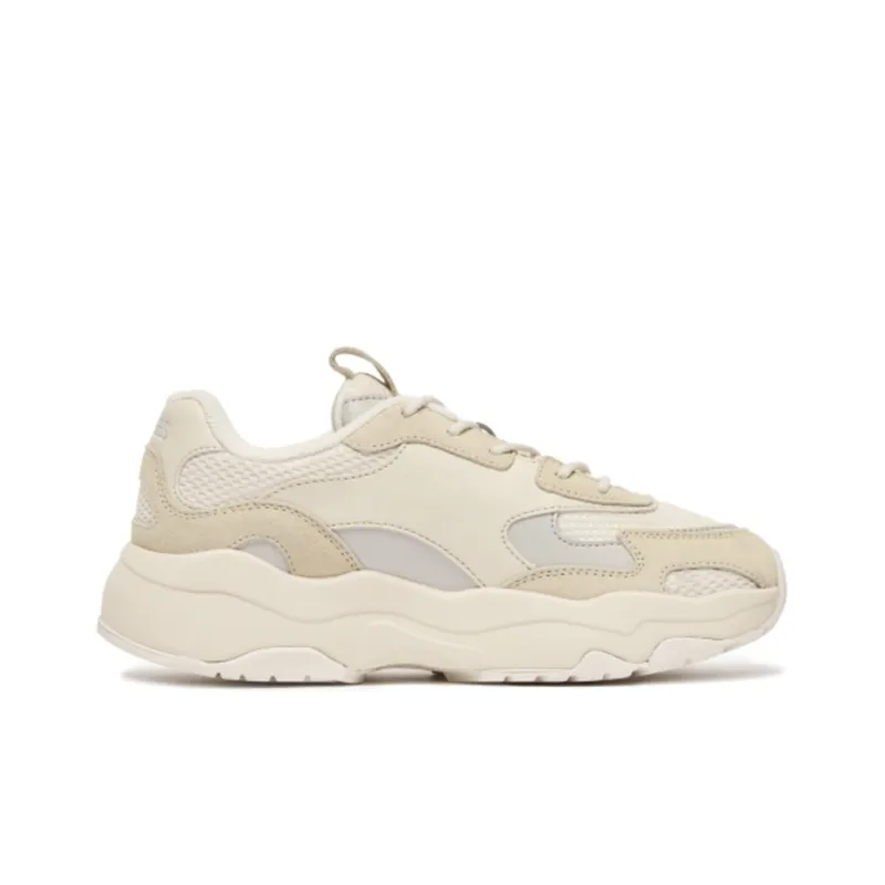 MLB Big Ball Chunky Lite SD Cushioning Anti Slip Wear Resistant Breathability Low Top Chunky Sneakers Unisex Khaki-1
