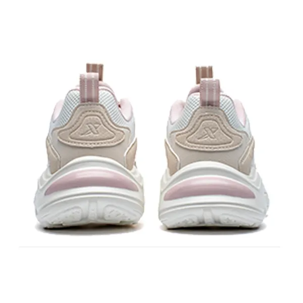 XTEP Chunky Sneakers Women's Low Top Ivory White/Sail White/Light Pink-2