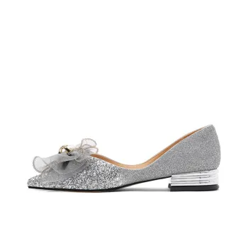 CAMEIDO Unlined Shoes Women's Silver