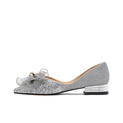 CAMEIDO Unlined Shoes Women's Silver