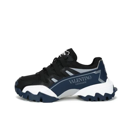 Valentino Chunky Sneakers Men Low-Top Black/Dark Blue