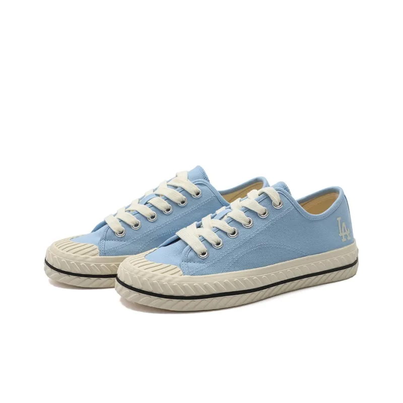 MLB Playball Origin Durable Breathable Lightweight Low Top Canvas Shoes Unisex Light Blue-2