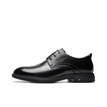 G.N.SHIJIA Dress Shoes Men Low Top Black/Brown