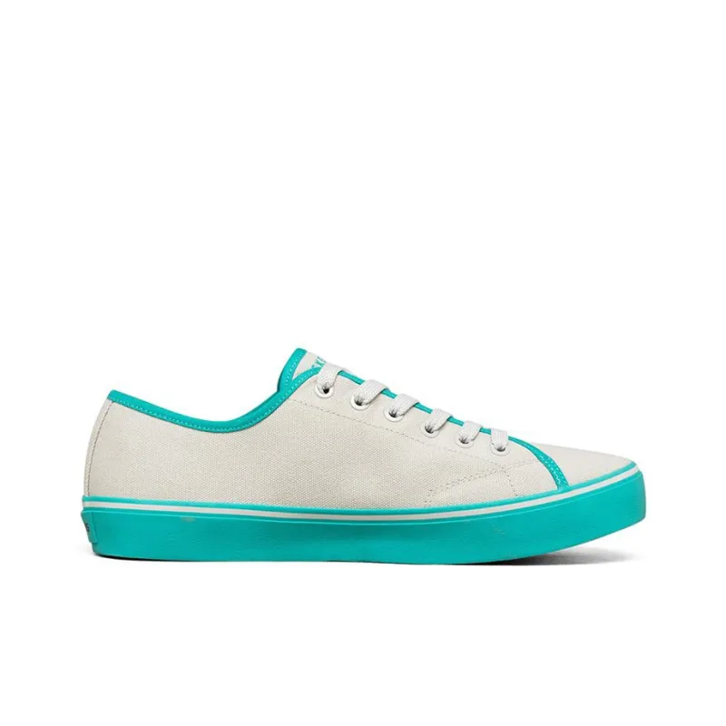 Skechers V'lites Canvas Shoes Men Low Top White/Green-1