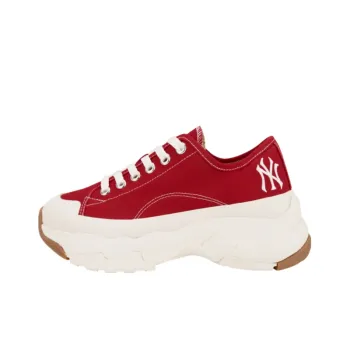 MLB Chunky High Low New York Yanker Anti Slip Wear Resistant Low Top Chunky Sneakers Unisex Red