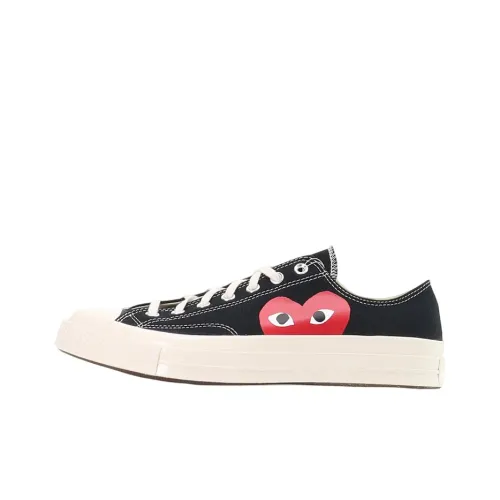 Converse Chuck Taylor All-Star Ox Comme des Garcons PLAY Black Canvas Shoes Unisex