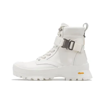 Palladium Palladium Pampa Wear Resistant Height Increasing Slip Resistant Short Outdoor Boots Unisex White