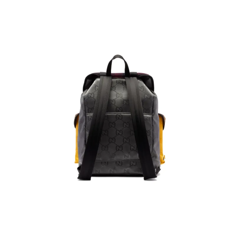 GUCCI Nylon Backpack Regular Men's Red/Yellow-3