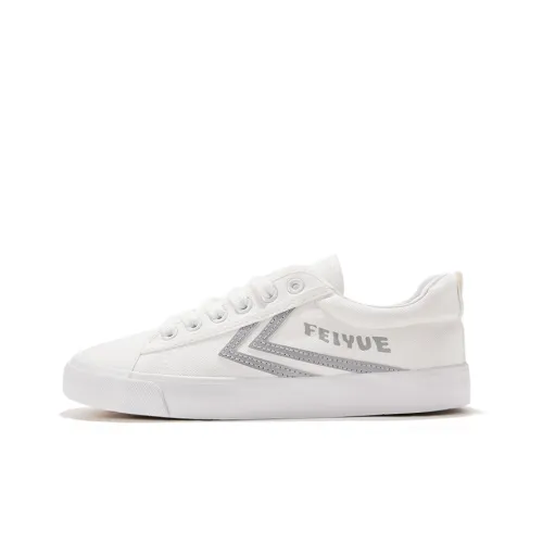 Feiyue Canvas Shoes Unisex Low-Top White/Gray