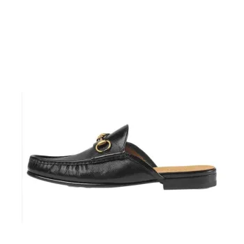 GUCCI Horsebit Leather Slipper