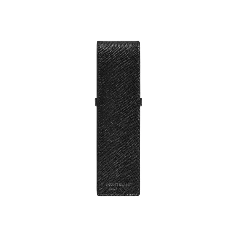 MONTBLANC Grained Cow Leather Pen Pouch 2 Pack Merch Men's Black-1
