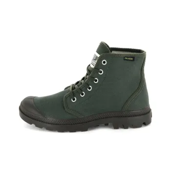 Palladium Pampa Hi Originale Anti-Slip Wear-Resistant High-Top Canvas Shoes Unisex Army Green