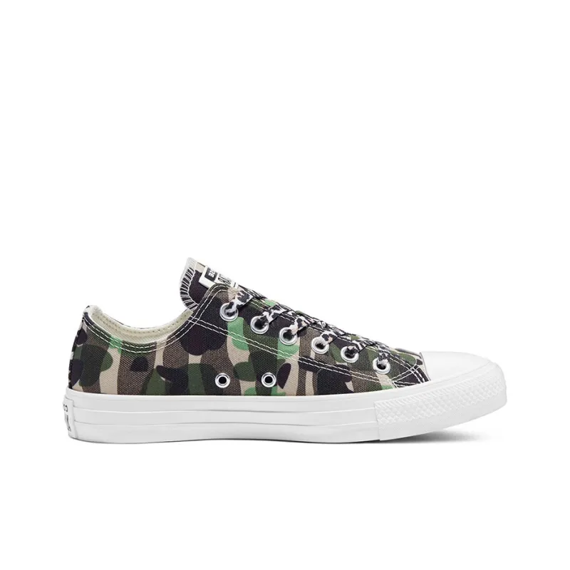 Converse Chuck Taylor All Star Low Top Camo Green Women's-1