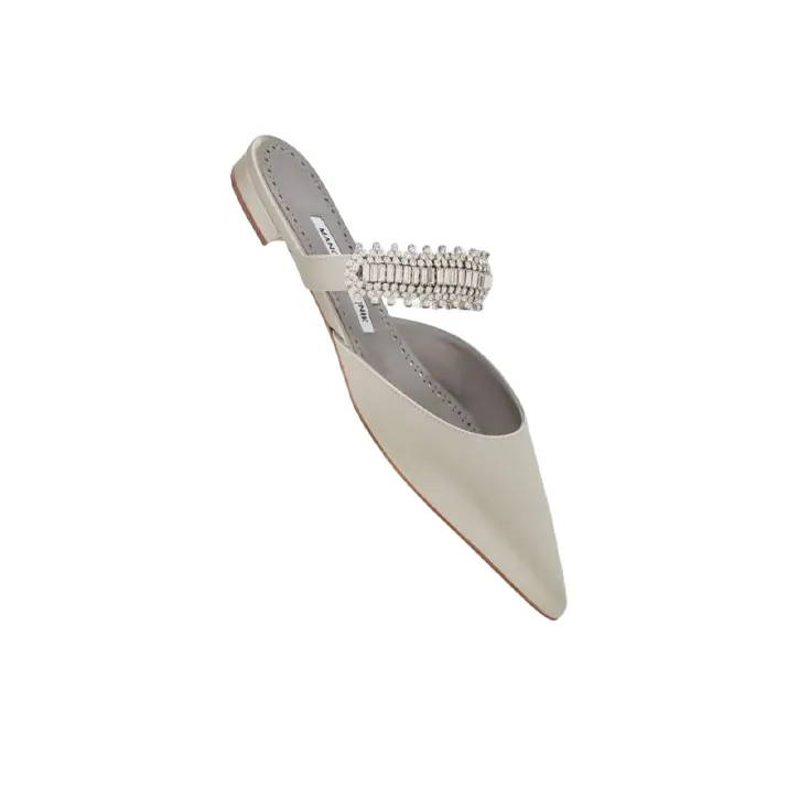 MANOLO BLAHNIK Closed Toe Slippers Women's-3