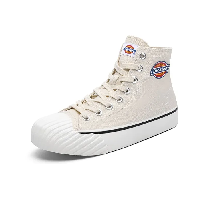 Dickies Canvas Shoes Unisex High Top Beige-1