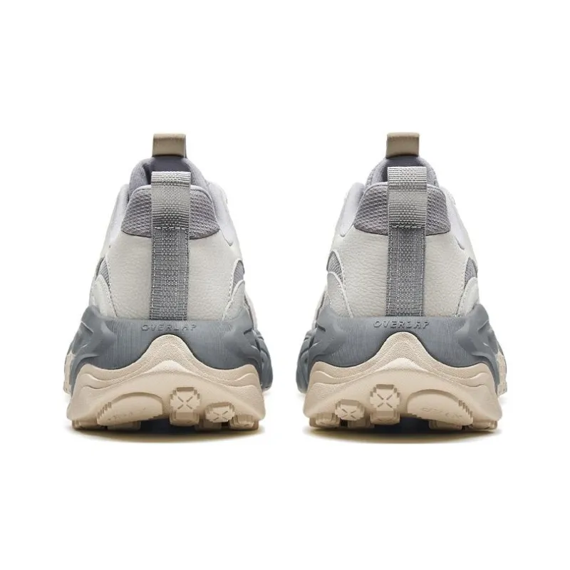 XTEP Migratory Abrasion Resistant Low Top Chunky Sneakers Men's Gray-4