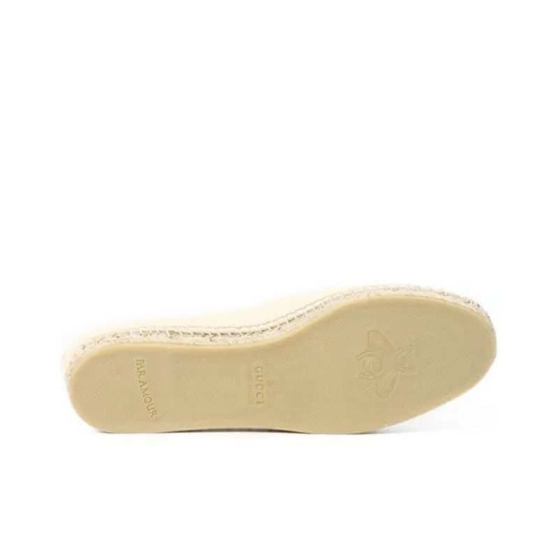 GUCCI Espadrilles Women's Cream White-3