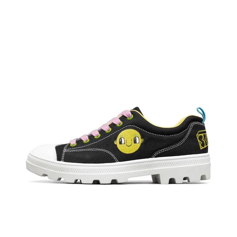Skechers Jeremyville X Skechers Roadies Low Top Canvas Shoes Black Women's-0