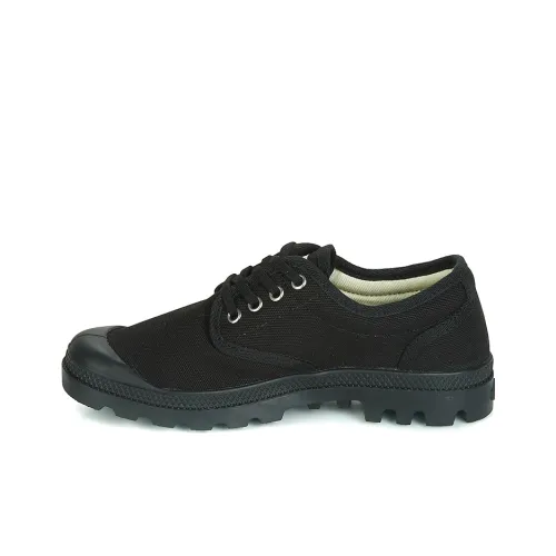 Palladium Pampa Ox Originale Canvas Combat Anti-Slip And Wear-Resistant Breathable Low-Top Canvas Shoes Unisex Black