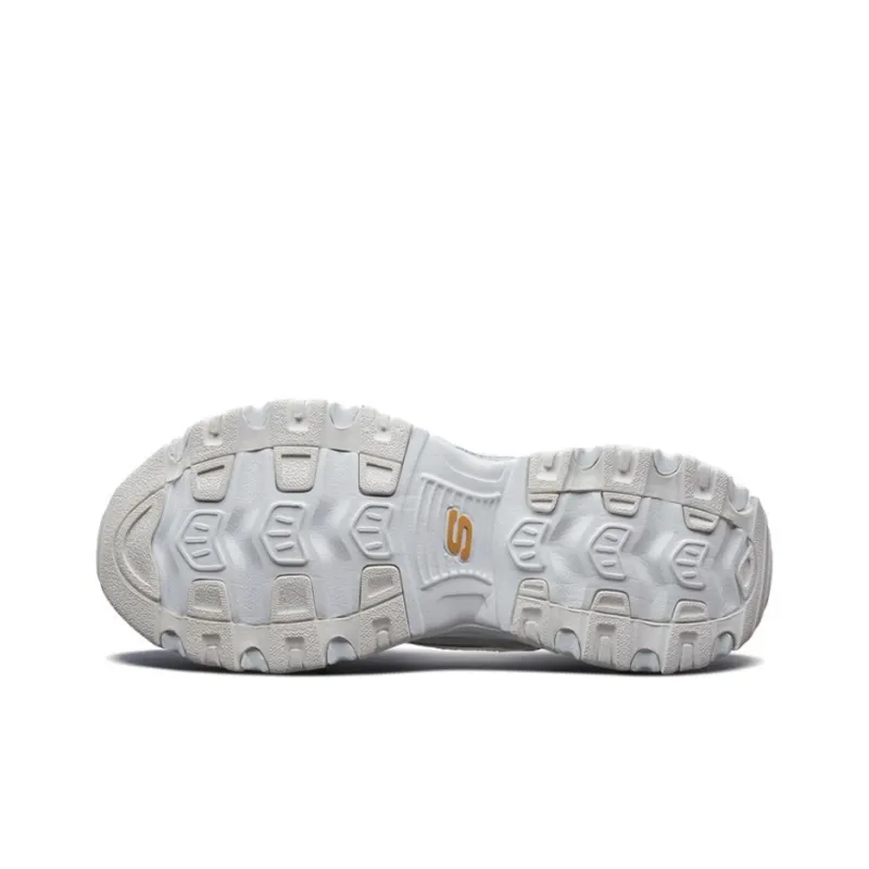 Skechers D'lites 1.0 Running Shoes White/Gold-4
