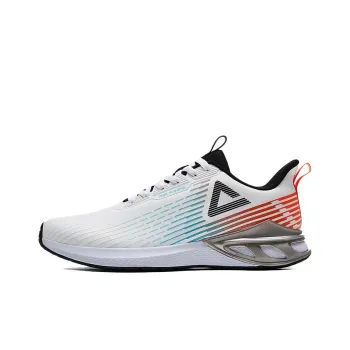 PEAK Low Top Running Shoes Men's White Orange