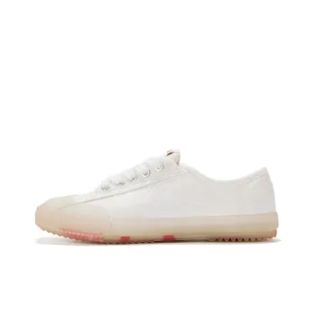 YUEBAO x Feiyue Yuguang Anti-Slip Wear-Resistant Low-Top Canvas Shoes Unisex White