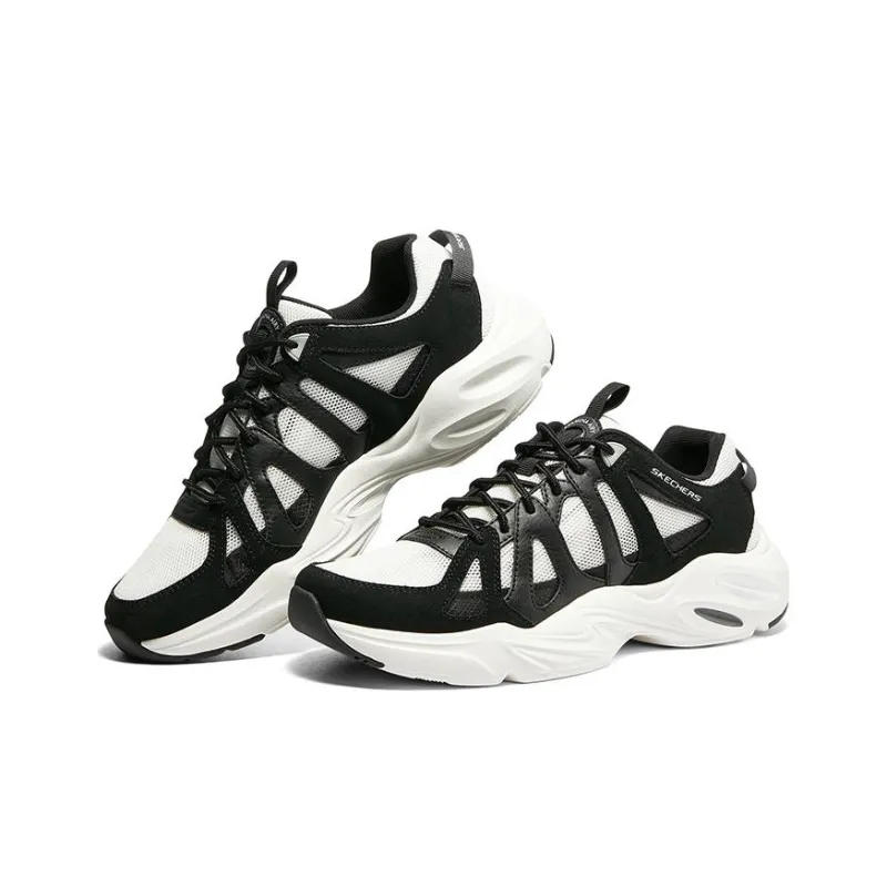 Skechers Stamina Airy Anti Slip And Wear Resistant Water Resistant Low Top Chunky Sneakers Men's White Black-2