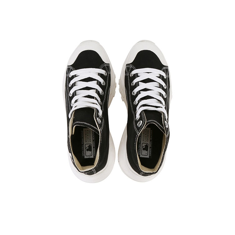 MLB Chunky High Canvas Shoes Unisex High-Top Black US M 10