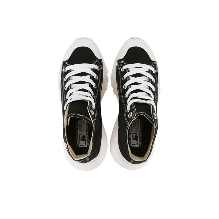 MLB Chunky High Canvas Shoes Unisex High Top Black-4