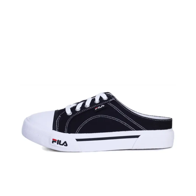 FILA Dongle Series Canvas Shoes Gs Black Women's-0