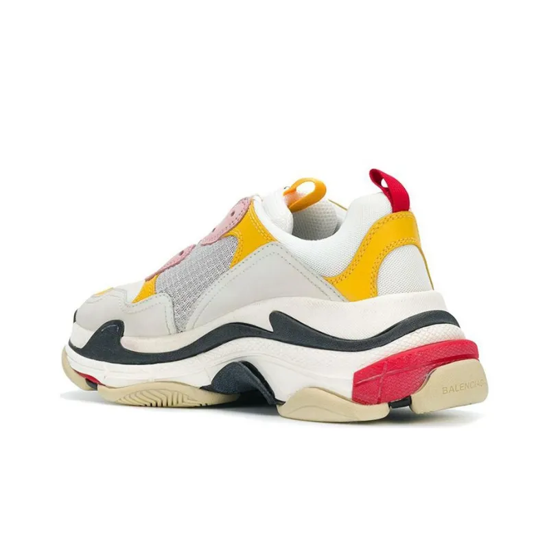 Balenciaga Triple S Sneakers 'White Yellow' Women's-3