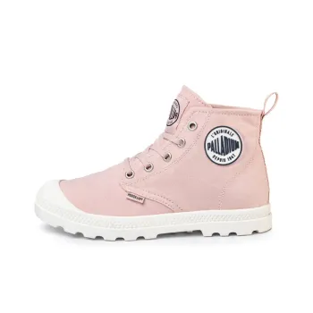 Palladium Lp Mid Cvs Abrasion Resistant High Top Canvas Shoes Women's Light Pink