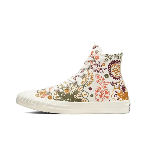 Converse Chuck Taylor All Star Canvas Shoes Women's High-Top White/Red/Brown