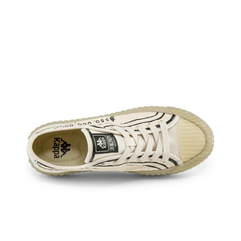 One Piece x Kappa Collaboration Low-Top Canvas Shoes Unisex Bright Rain Gray-4