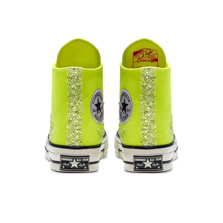 Converse Chuck Taylor All Star 70 Hi Glitter Shine Lemon Women's-3