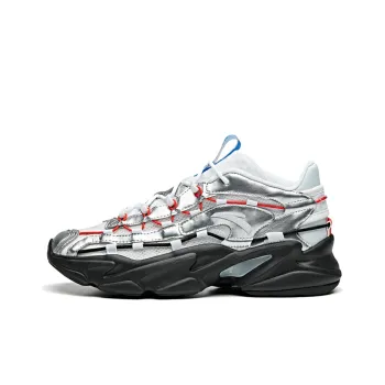 Opening Ceremony X ANTA Chunky Sneakers Men Low Top Silver White Black