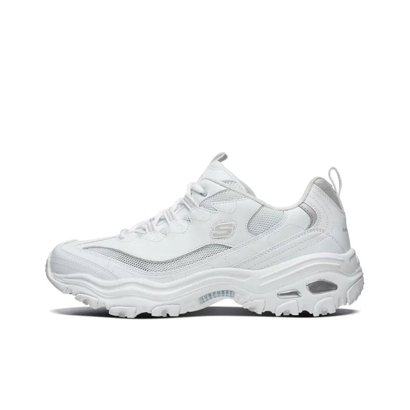Skechers D'Lites 1.0 Low Running Shoes Grey/White-0