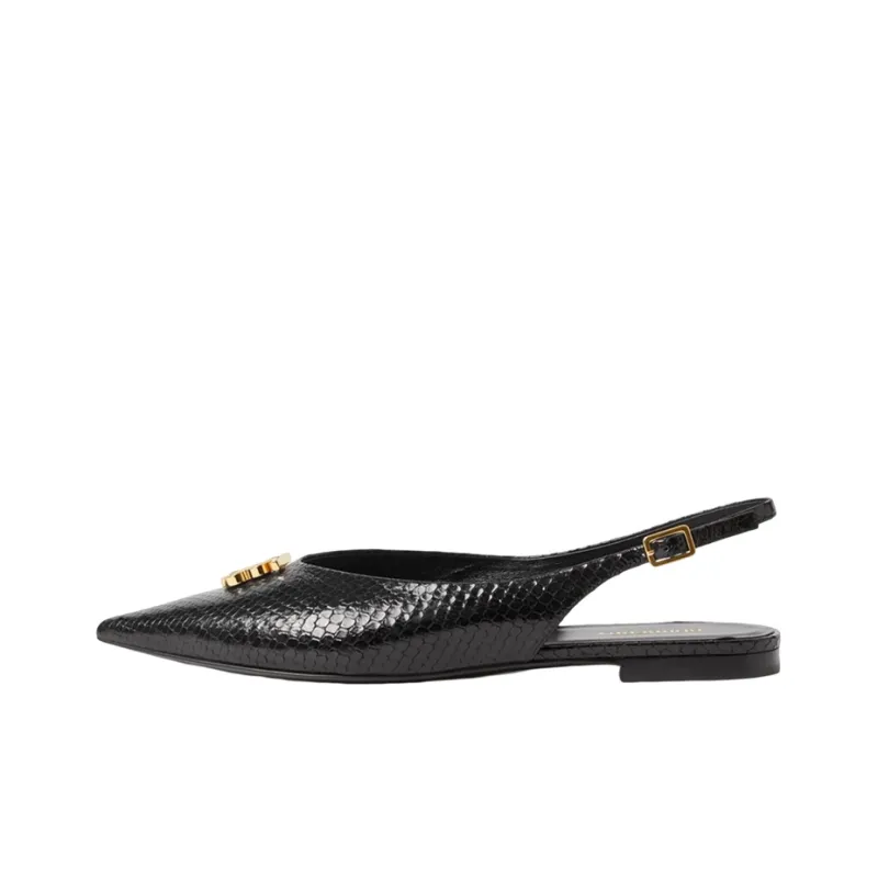 Burberry Ballet Flat Shoes Women's Black-0