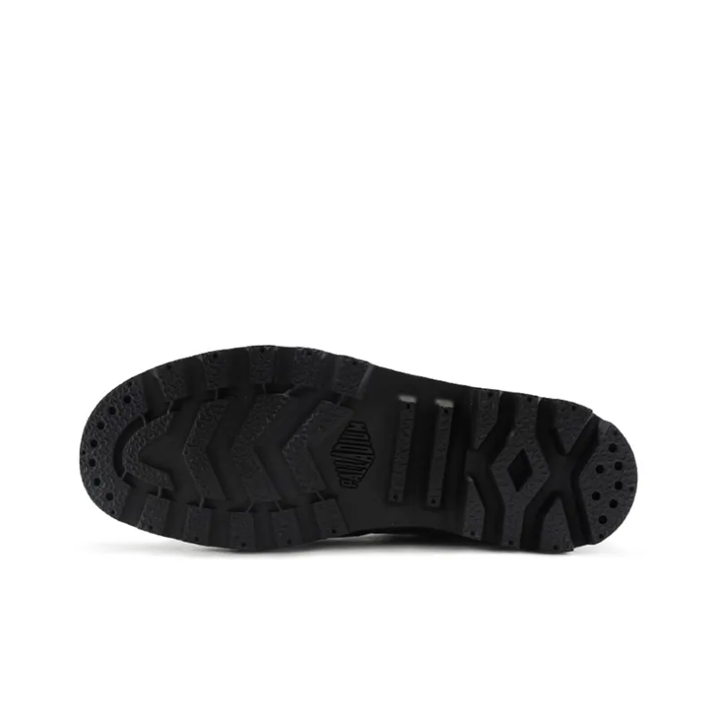 Palladium Pampa Hi Twill Wear Resistant Slip Resistant Cushioning High Top Canvas Shoes Women's Black-4