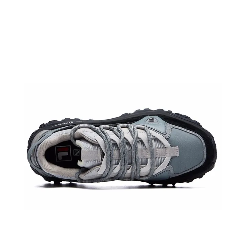 FILA FUSION Sky Runner Cushioning Anti-Slip Wear-Resistant Breathability Low-Top Chunky Sneakers Men's Medium Gray-4