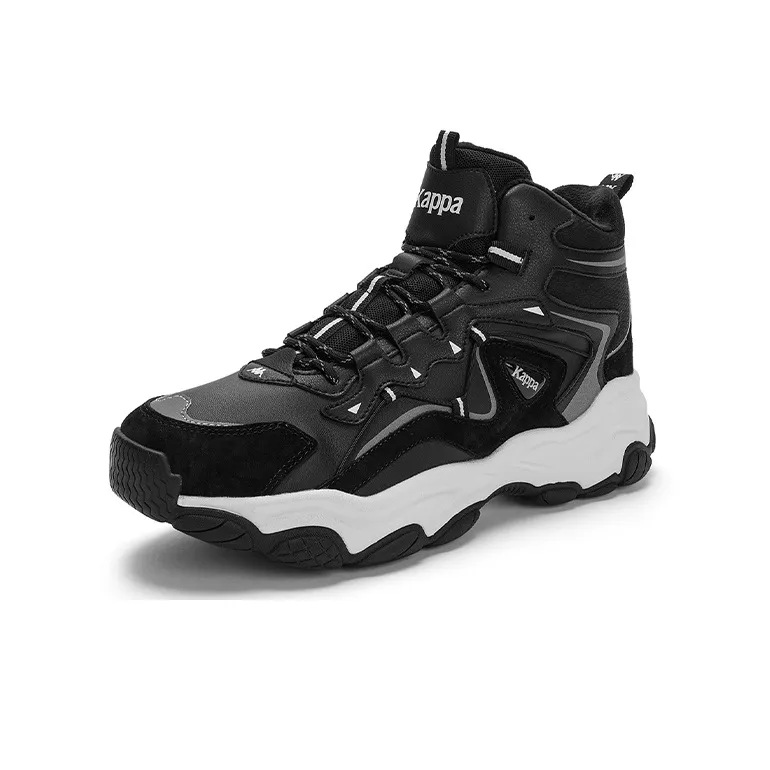Kappa High-Top Chunky Sneakers Unisex Black-1