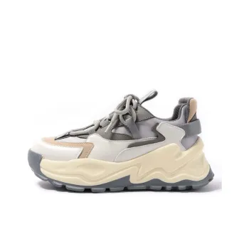 STEVE MADDEN Chunky Sneakers Women's Low-Top Greige
