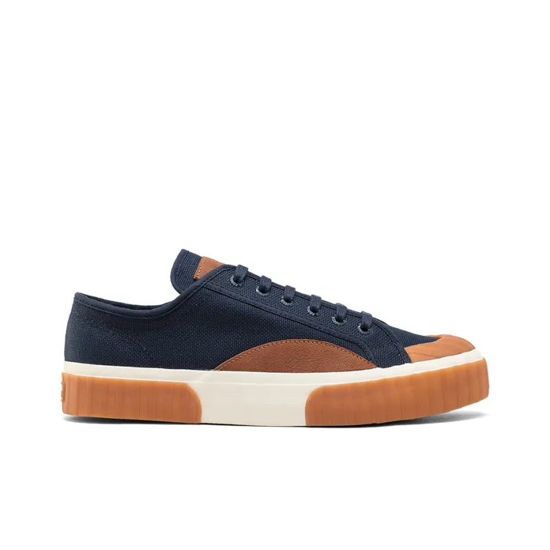 SUPERGA Canvas Shoes Men Low-Top Navy Blue-1