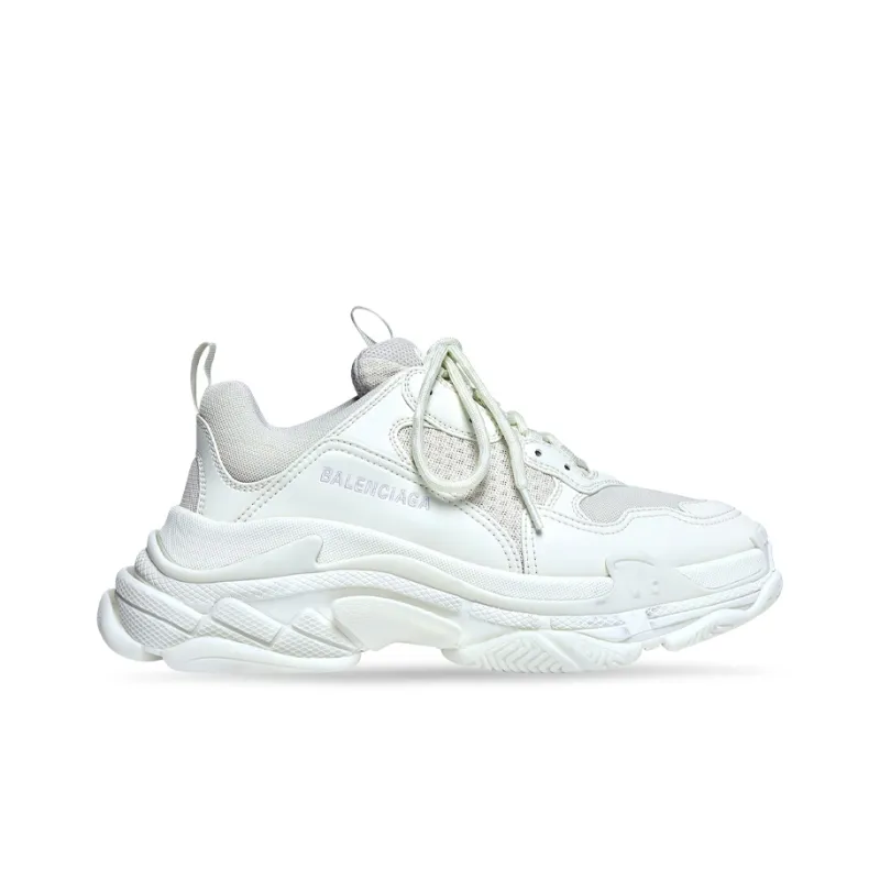 Balenciaga Triple STriple S Cushioning Anti Slip And Wear Resistant Low Top Chunky Sneakers Men's White-1