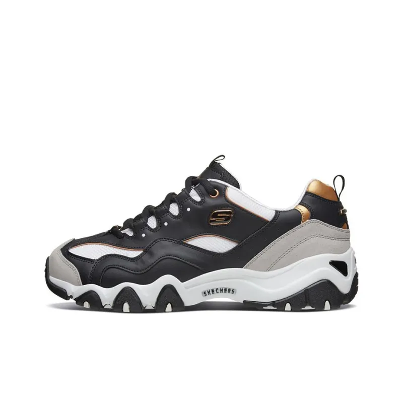 Skechers D'Lites 2.0 Low Top Running Shoes Black/Gold-0