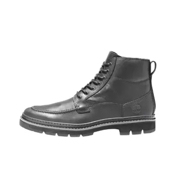 Timberland Port Union Moc Toe Waterproof Leather Boot 'Black'